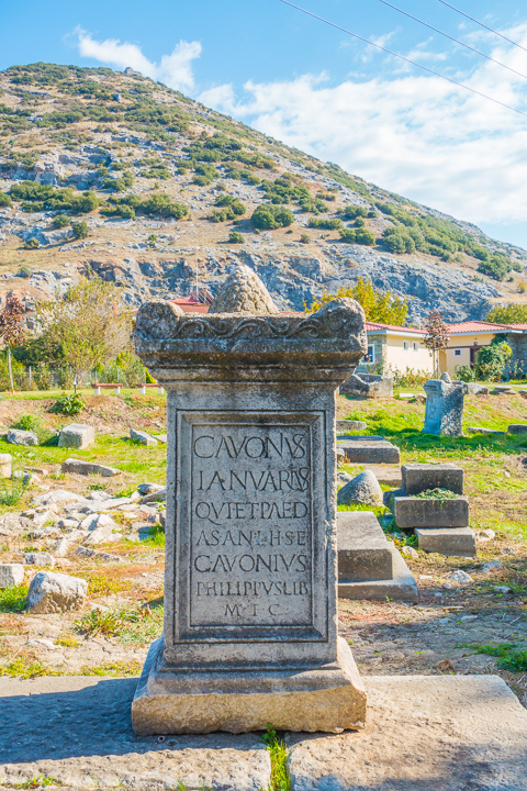 Walking in the footsteps of Apostle Paul in Thessaloniki and Phillipi, Greece.