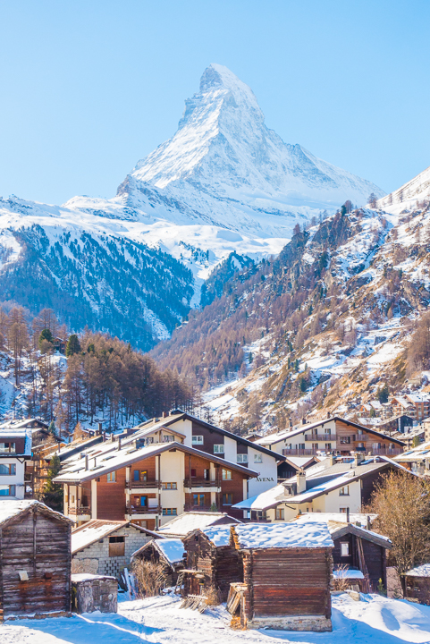 Ultimate Winter Wonderland -- Best skiing in the Swiss Alps!! Ski with a view of the Matterhorn in Zermatt, Switzerland