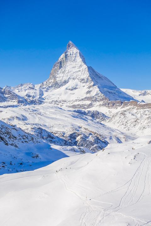 Ultimate Winter Wonderland -- Best skiing in the Swiss Alps!! Ski with a view of the Matterhorn in Zermatt, Switzerland