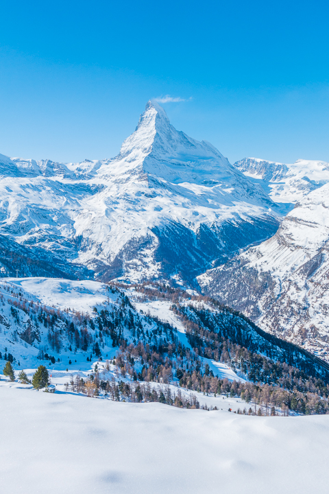 Ultimate Winter Wonderland -- Best skiing in the Swiss Alps!! Ski with a view of the Matterhorn in Zermatt, Switzerland