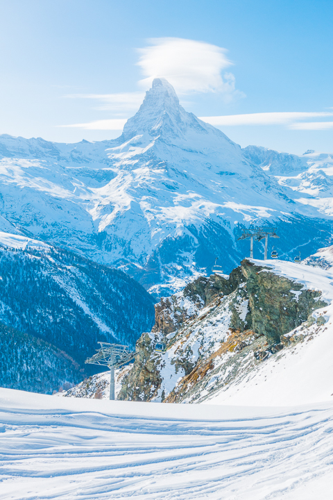 Ultimate Winter Wonderland -- Best skiing in the Swiss Alps!! Ski with a view of the Matterhorn in Zermatt, Switzerland