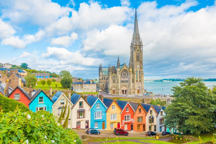 Colorful houses in Ireland