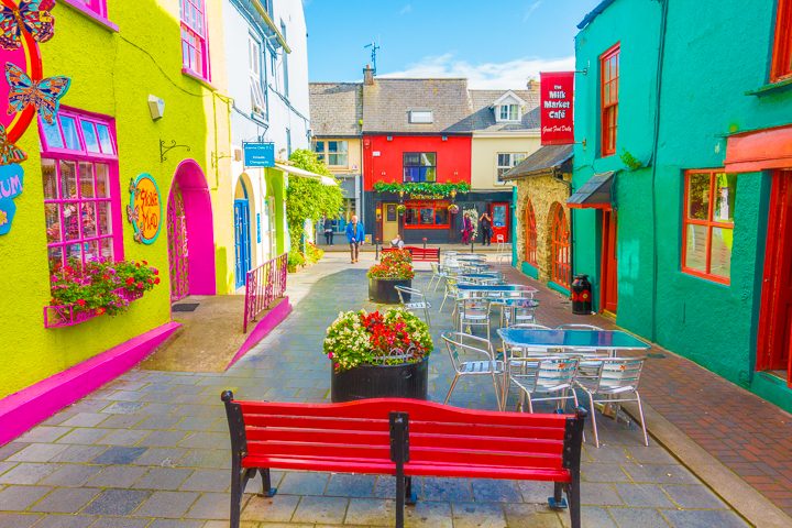 Colorful town in Ireland