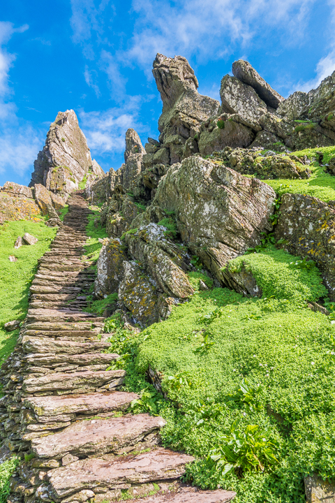 The filming location for the final scene in Star Wars The Force Awakens. Yes, it is a real place!! Skellig Michael, Ireland