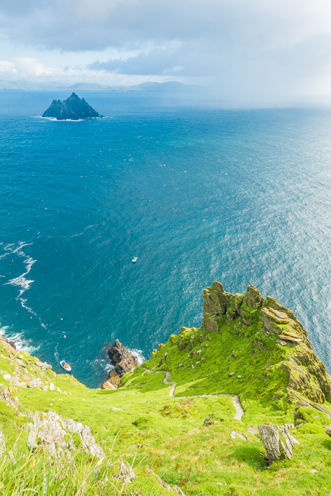 The filming location for the final scene in Star Wars The Force Awakens. Yes, it is a real place!! Skellig Michael, Ireland