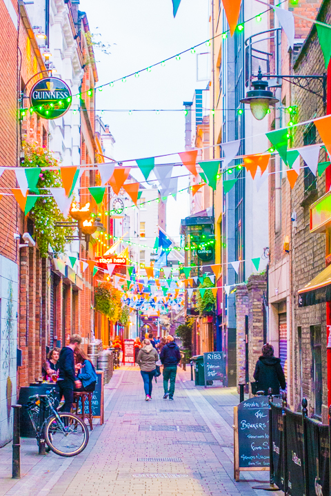 Colorful Street in Dublin