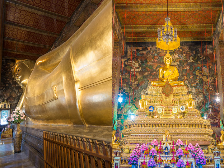 Wat Pho AKA Temple of the Reclining Buddha, Bangkok, Thailand