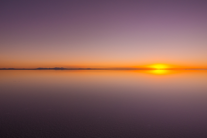 Salt Flats Bolivia — Sunset at the Salar De Uyuni