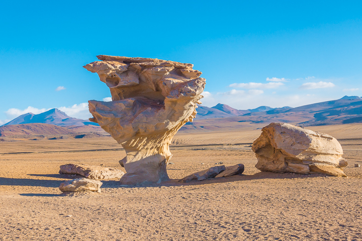 Salt Flats Bolivia — Tree of Stone at Salar De Uyuni