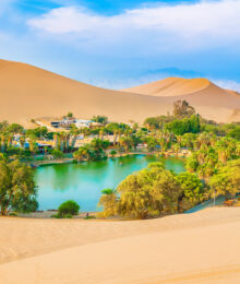 A real oasis in the desert of Peru! This is one of the best day trips you can take from Lima. Huacachina, Peru.