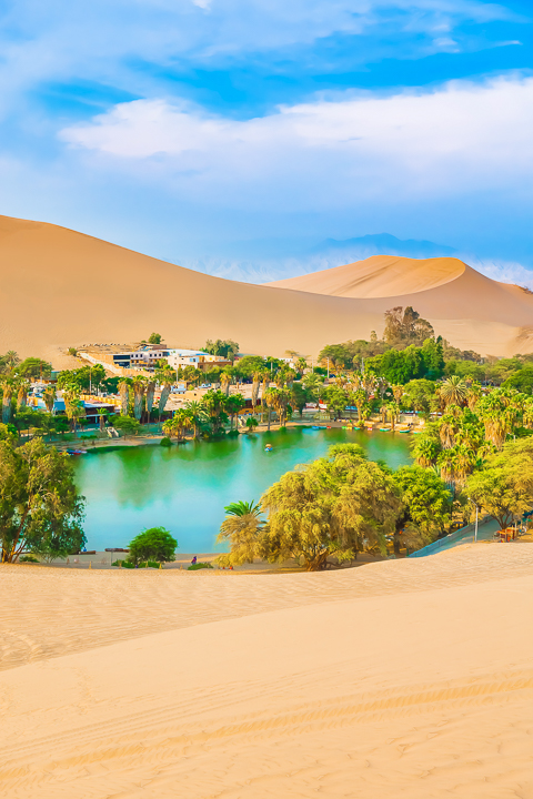 A real oasis in the desert of Peru! This is one of the best day trips you can take from Lima. Huacachina, Peru.