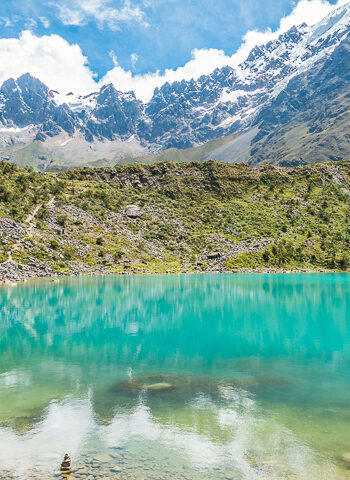 The sacred Humantay Lake, one of the best day trips from Cusco, Peru!