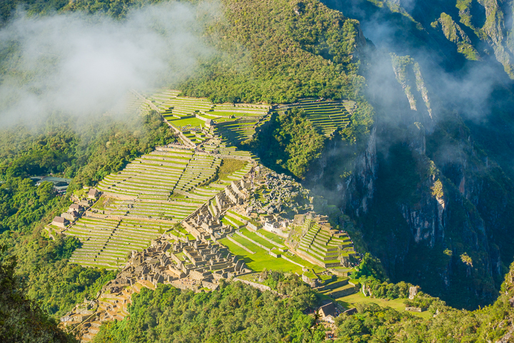 View from the Huayna Picchu hike at Machu Picchu