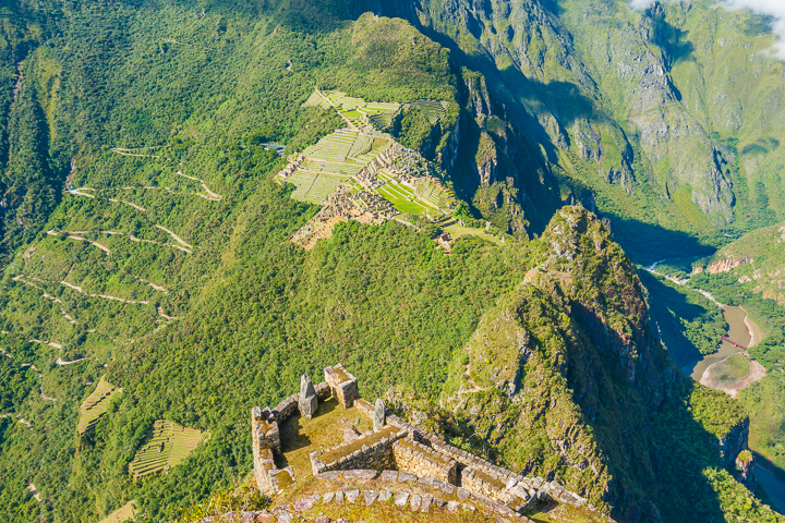 View from the Huayna Picchu hike at Machu Picchu