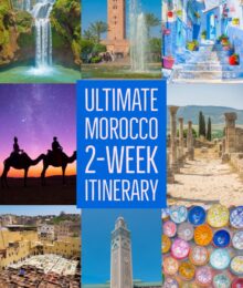 The Ultimate 2-Week Morocco Itinerary! Use this itinerary to get from Marrakesh to Casablanca and see all the best things in Morocco along the way, plus the best way to get there! #marrakesh #casablanca #fes #sahara #desert #chefchaouen #essaouira #asilah #rabat