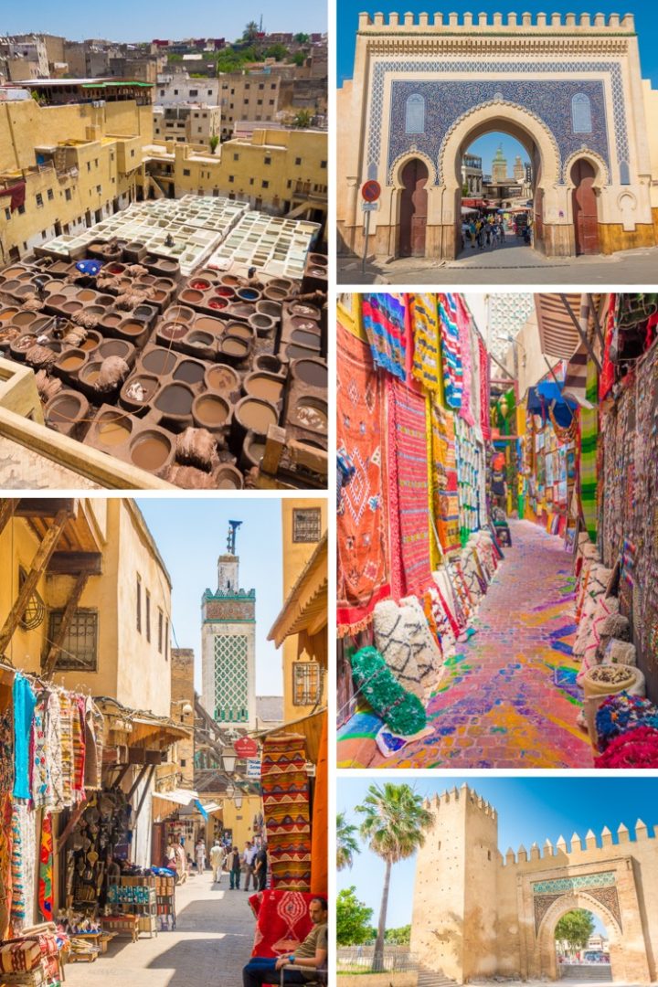 Top 10 Things To Do in Fes, Morocco. How to visit famous leather tanneries without getting scammed, and take a day trip to an ancient Roman city! #fes #morocco #tannery #leather #volubilis #meknes