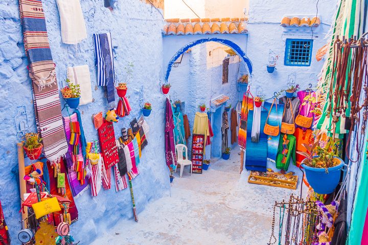 Chefchaouen: The famous blue city of Morocco!! Also known as the Blue Pearl. Here's everything you  need to know about Chefchaouen... how to get there, where the famous blue streets are, where to stay, and what to do!