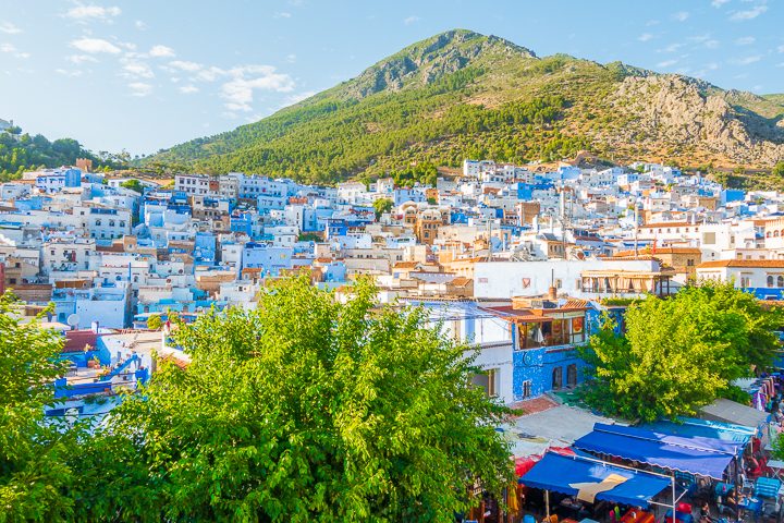 Chefchaouen: The famous blue city of Morocco!! Also known as the Blue Pearl. Here's everything you  need to know about Chefchaouen... how to get there, where the famous blue streets are, where to stay, and what to do!