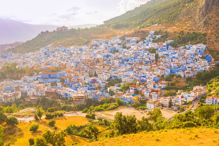 Chefchaouen: The famous blue city of Morocco!! Also known as the Blue Pearl. Here's everything you  need to know about Chefchaouen... how to get there, where the famous blue streets are, where to stay, and what to do!