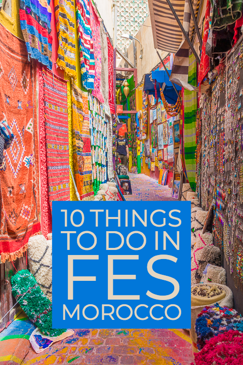 Top 10 Things To Do in Fes, Morocco. How to visit famous leather tanneries without getting scammed, and take a day trip to an ancient Roman city! #fes #morocco #tannery #leather #volubilis #meknes