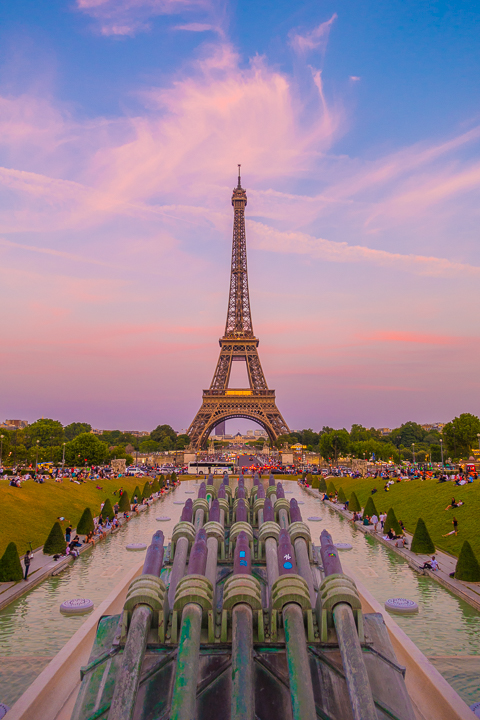 Sunset at the Eiffel Tower and view from the Trocadero — The BEST Things To Do In Paris If You Only Have One Day!!