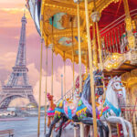 Sunset at the Eiffel Tower with carousel — The BEST Things To Do In Paris If You Only Have One Day!!