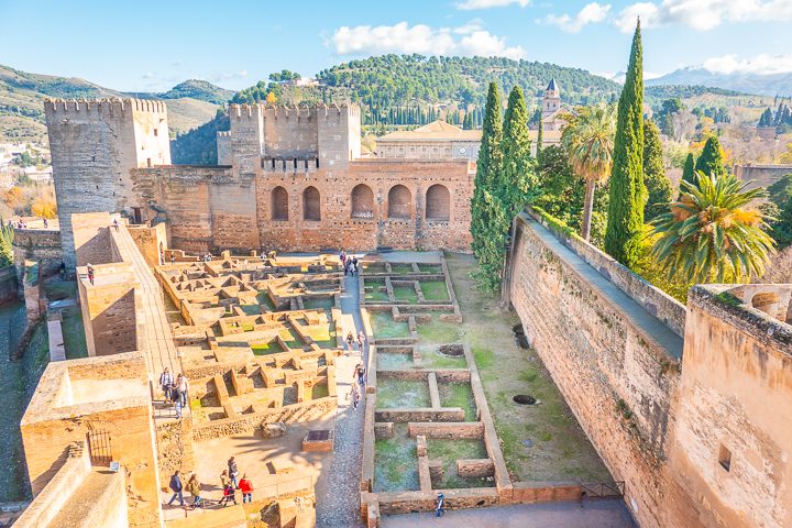 The Alhambra in Granada Spain