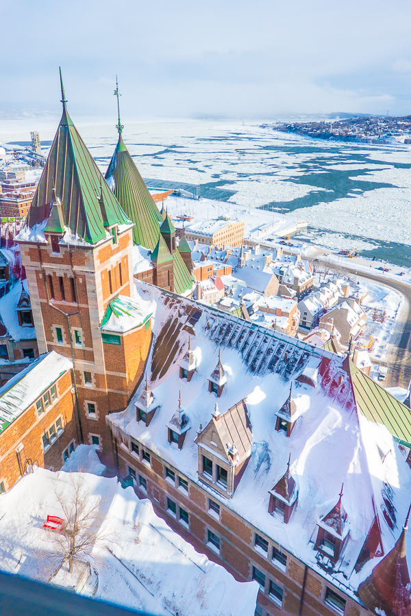 View from Room Chateau Frontenac Quebec City