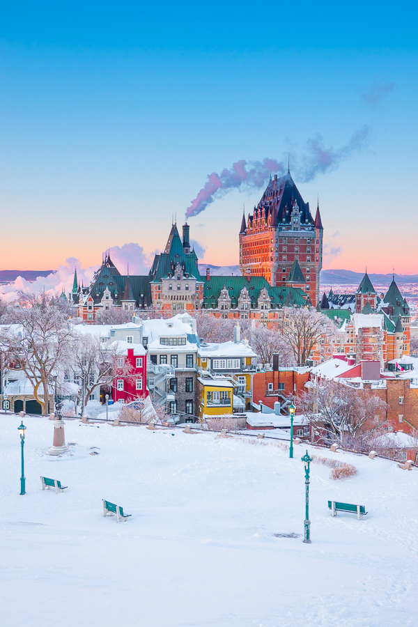 View from Citadel Chateau Frontenac Quebec City