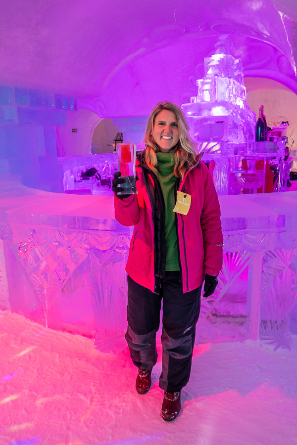 Ice Bar at Ice Hotel Quebec