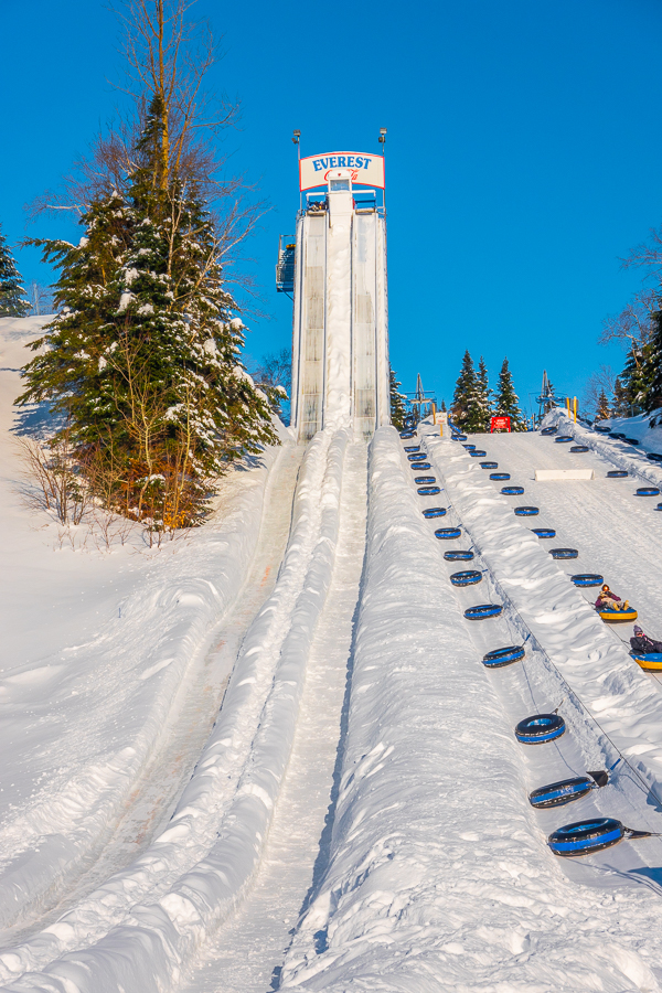 Snow Tubing at Ice Hotel Quebec