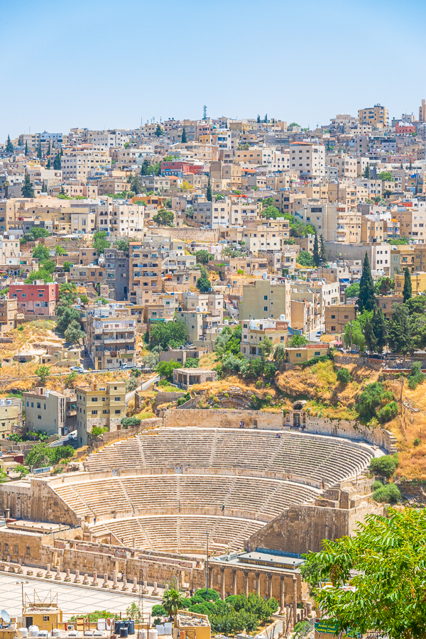 View of Roman Theatre from Amman Citadel