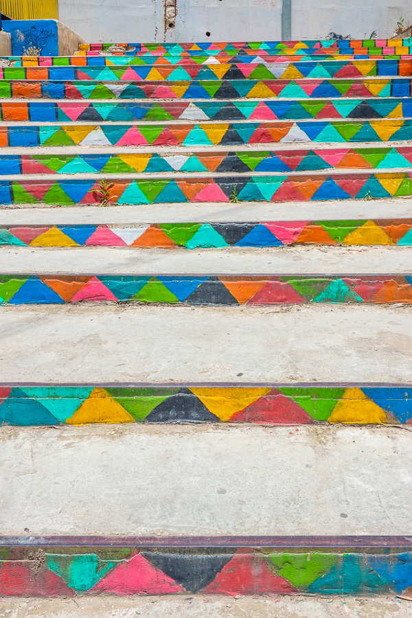 Rainbow Stairs in Amman Jordan