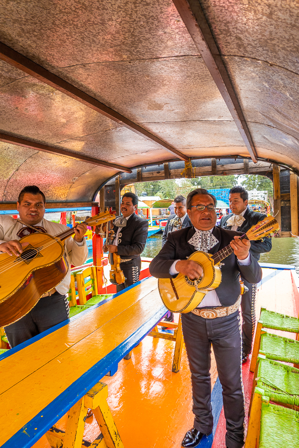 Mariachi Band Trajineras Boat Ride Xochimilco Canals