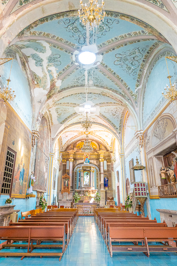 Inside The Holy School of Christ in San Miguel de Allende