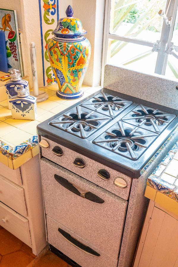 Cute stove in a typical Mexican Home