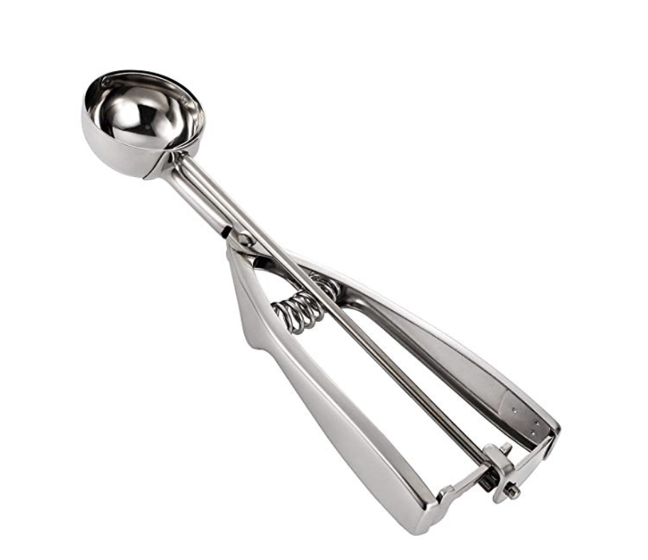 18/8 Stainless Steel Cookie Scoop for Baking - Medium Size - Durable Cookie Dough Scooper 1.5 Tablespoon