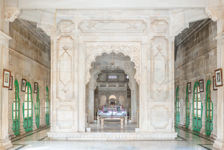 View of the inside of Jaswant Thada in Jodhpur, India