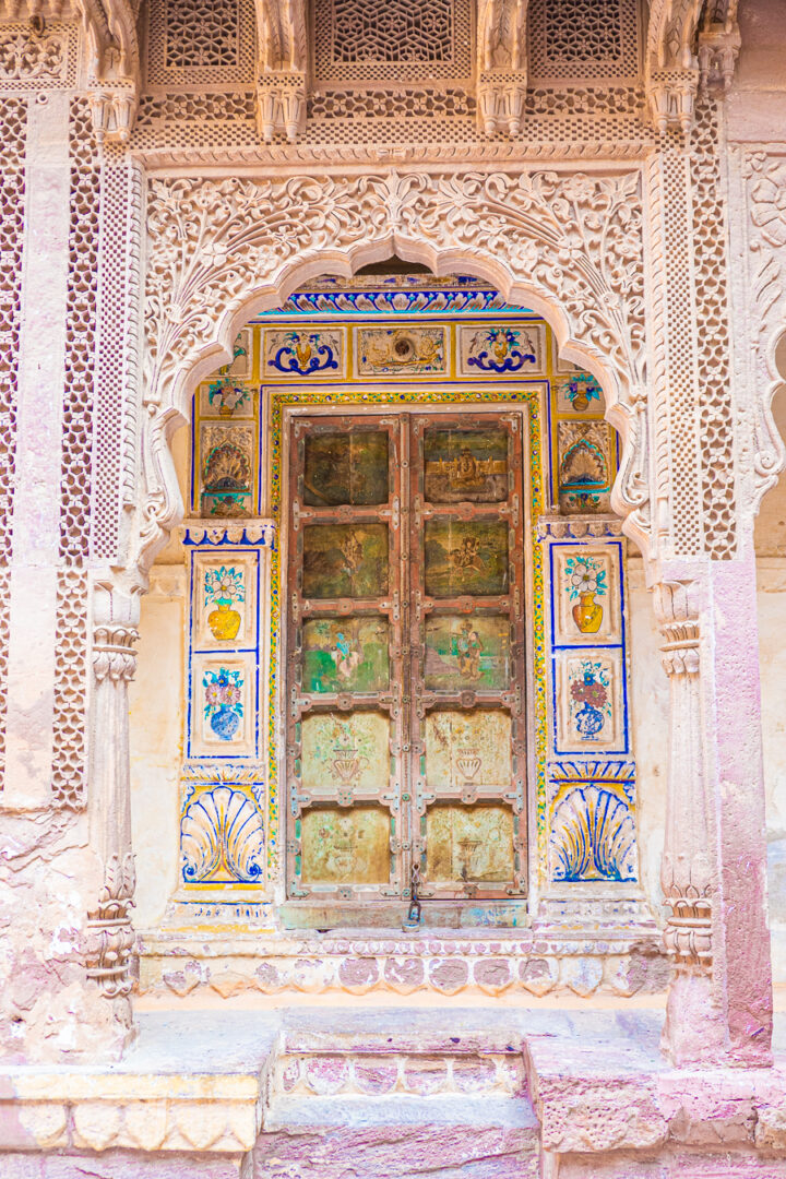 Colorful Arch at Merangherang Fort