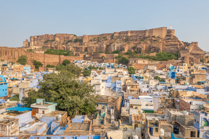 View of the blue city of Jodhpur