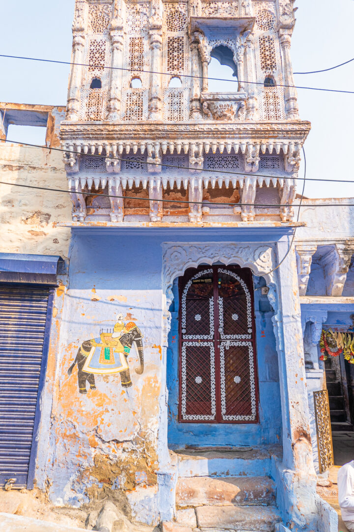 Photo of a blue home in Jodhpur India