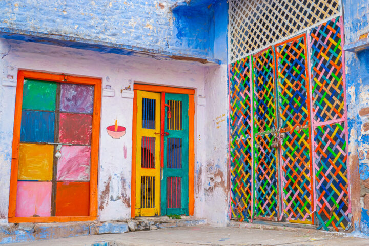 Photo of a blue home in Jodhpur India