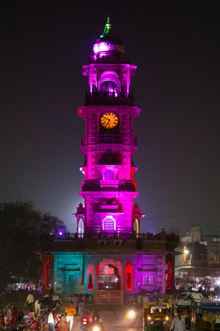 Clock tower in Jodhpur India