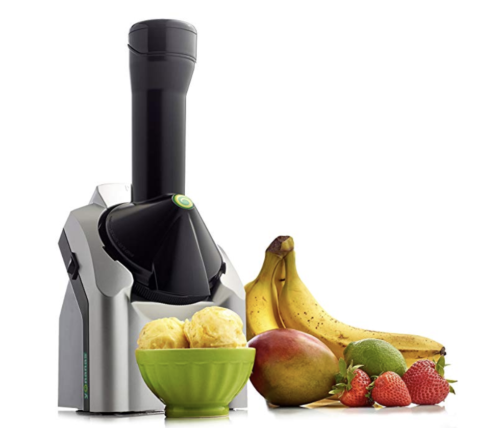 Yonanas Deluxe Healthy Soft-Serve Dessert Maker Black