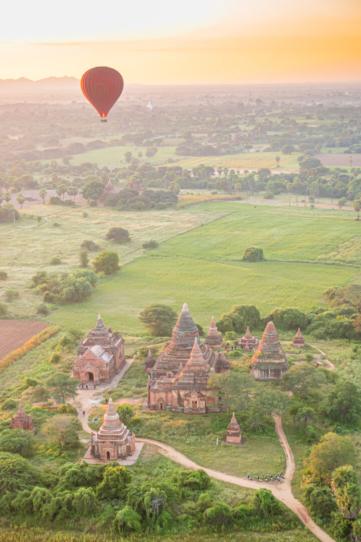 Sunrise Hot Air Balloon Ride in Bagan Myanmar