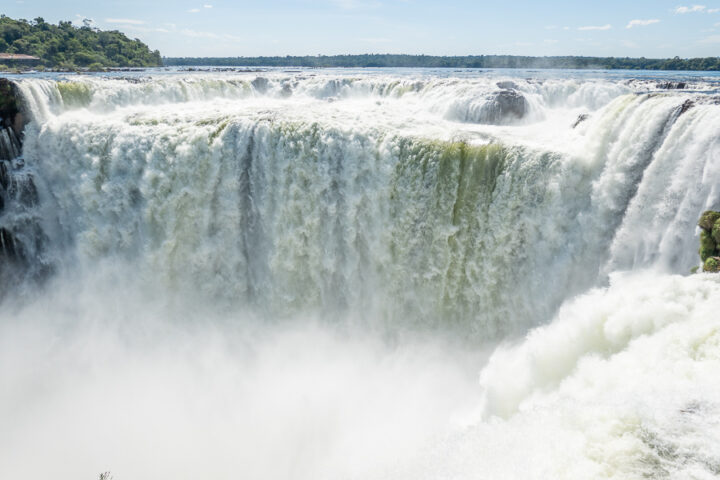 View of Iguazu Falls from Argentina.