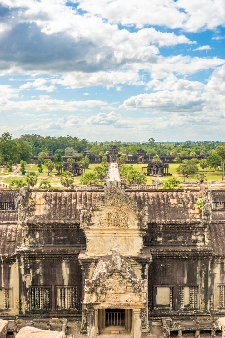 View from 2nd floor at Angkor Wat