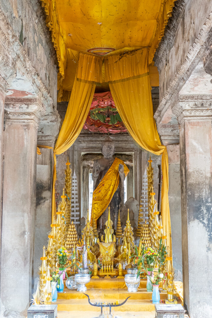 Colorful Buddha statue