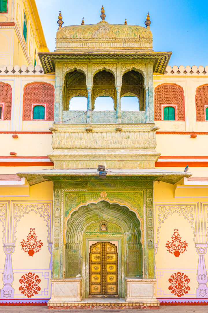 The Green Gate in the inner courtyard of the City Palace.