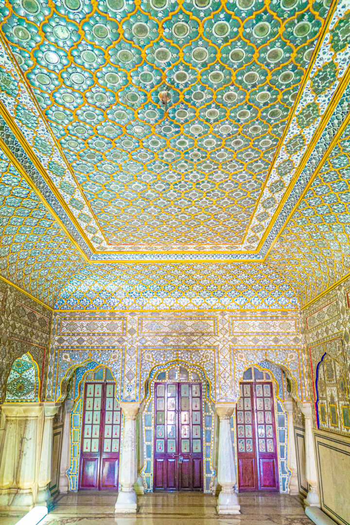 The Mirror Temple Room at the Secret Rooms in City Palace